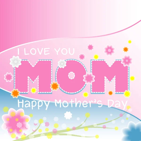 Illustrasjon Happy Mother Day – stockvektor