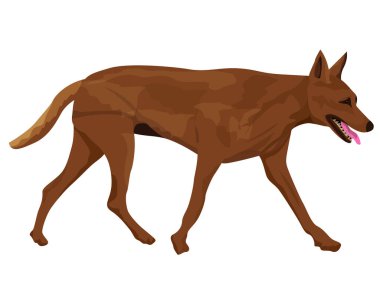 Çizgi film köpeğinin vektör çizimi