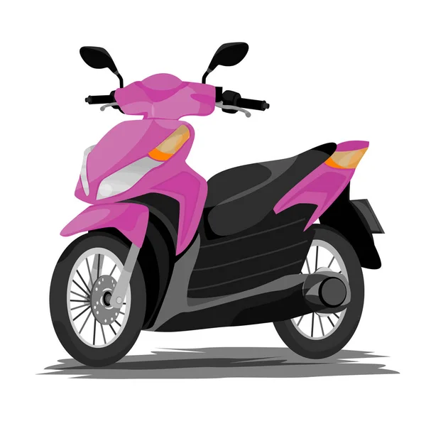 Icona Dello Scooter Illustrazione Piatta Icone Vettoriali Moto Web — Vettoriale Stock