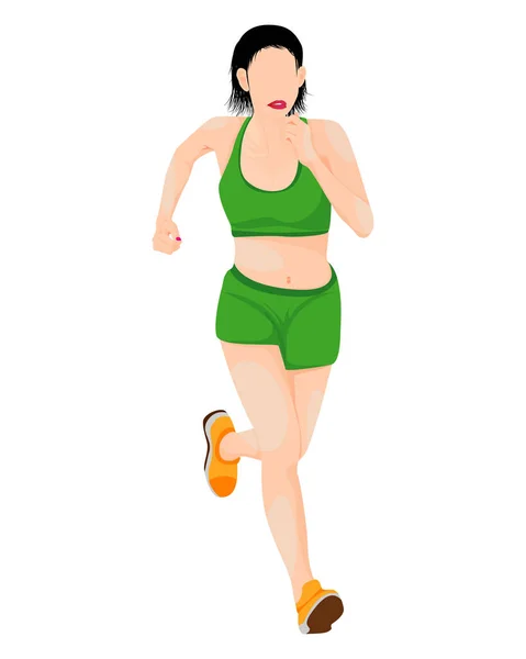 Runner Vector Design — Stock Vector