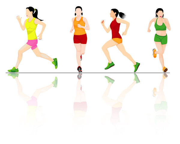 дизайн вектора бегуна