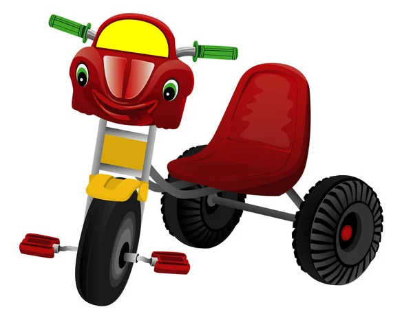 Cartoon Illustration Scooter Isolated White Background — Vector de stock