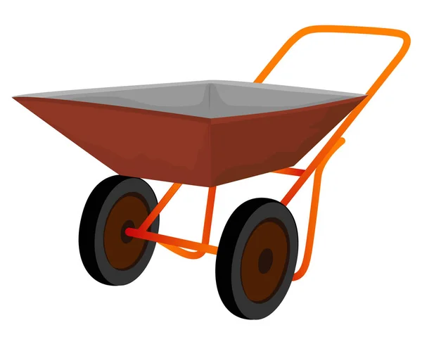 Wheelbarrow Bucket Vector Illustration — Vector de stock