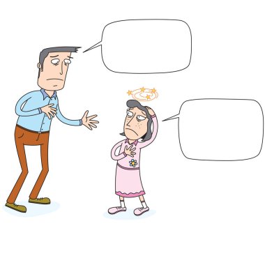 Bir kızın başı ağrır.