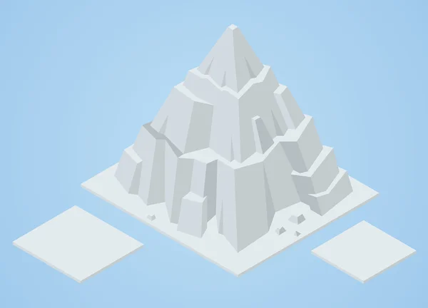 Iceberg isométrique — Image vectorielle