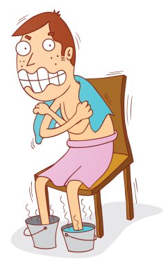 Soğuk çıplak adam