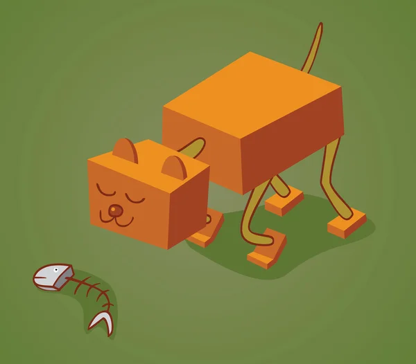 Robotique chat deux — Image vectorielle