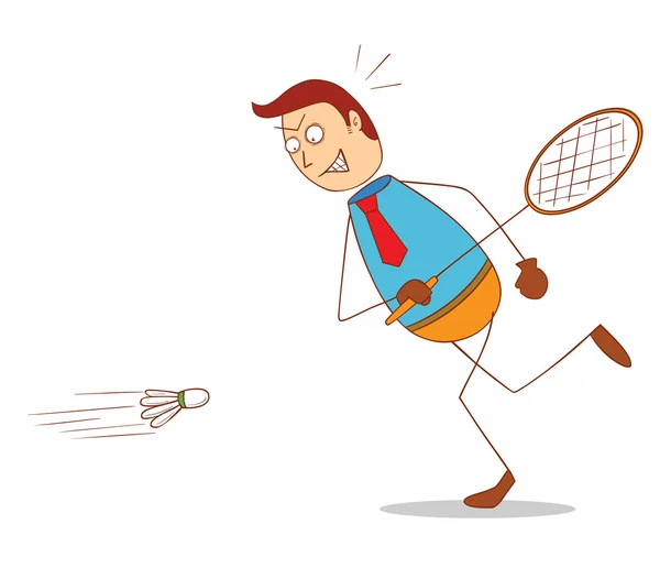 Bádminton — Vector de stock