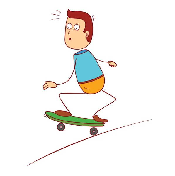 Extreme skateboarding — Stock Vector