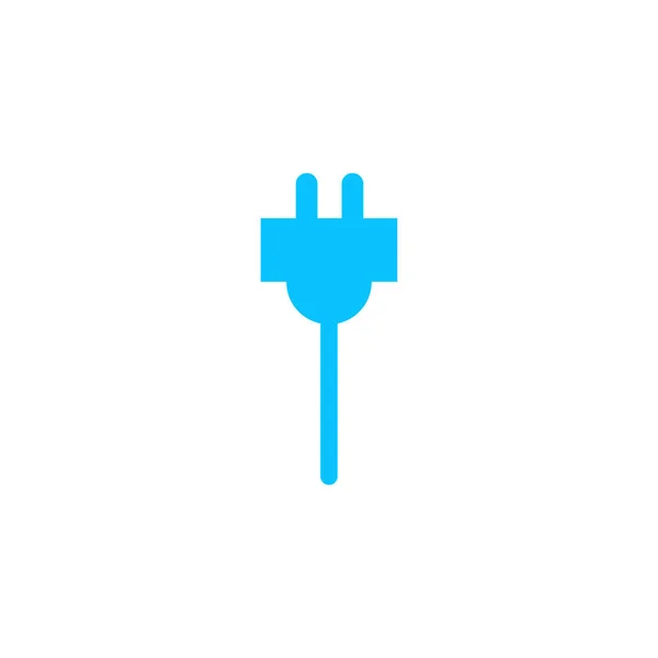 Plugs Εικονίδιο Επίπεδη Μπλε Εικονόγραμμα Λευκό Φόντο Σύμβολο Διανυσματικής Απεικόνισης — Διανυσματικό Αρχείο