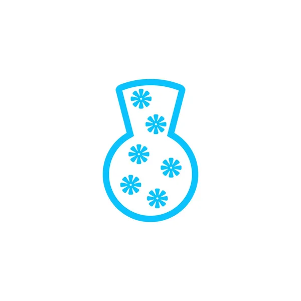 Vaso Icona Piatta Pittogramma Blu Sfondo Bianco Simbolo Dell Illustrazione — Vettoriale Stock