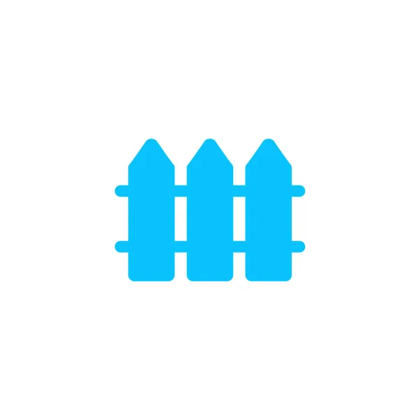 Zaunsymbole Flach Blaues Piktogramm Auf Weißem Hintergrund Vektorillustration Symbol — Stockvektor