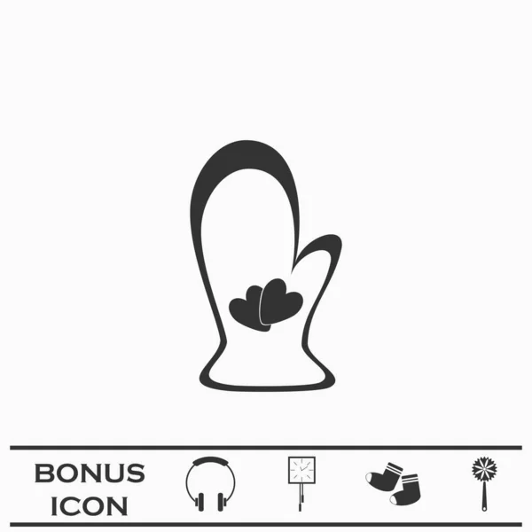 Potholderikonet Flatt Svart Piktogram Hvit Bakgrunn Symbol Vektorillustrasjon Bonusknapp – stockvektor