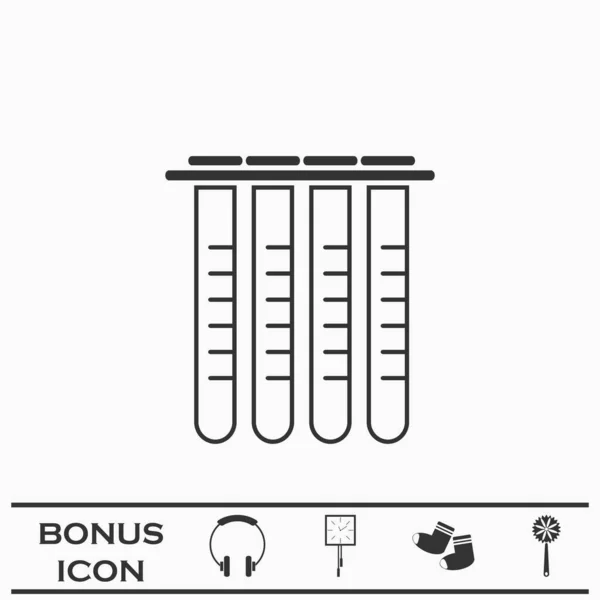 Σωλήνες Εικονίδιο Επίπεδη Μαύρο Εικονόγραμμα Λευκό Φόντο Εικονογράφηση Διάνυσμα Σύμβολο — Διανυσματικό Αρχείο