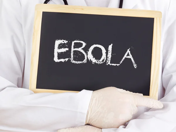 Arts toont informatie: Ebola — Stockfoto