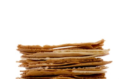 Taze pişmiş krumkakes