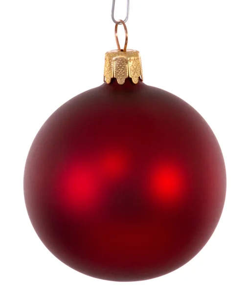 Roter Weihnachtskugelschmuck — Stockfoto