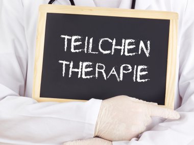 Doktor bilgileri gösterir: Almanca dil parçacık terapi