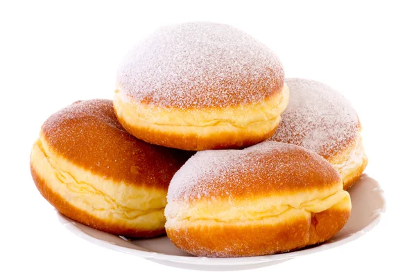 Krapfen Berliner Pfannkuchen Bismarck Donuts — Fotografia de Stock