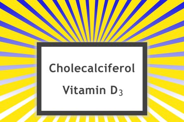 Cholecalciferol Vitamin D3 clipart