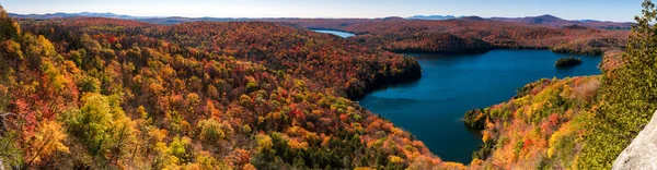 Blick Auf Den Wald Nichol Ledge Bei Sonnigem Herbstwetter — Stockfoto