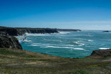 Güneşli bir günde Quiberon Sahili