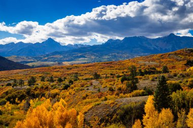 Sonbaharda Colorado 'daki San Juan Dağları.