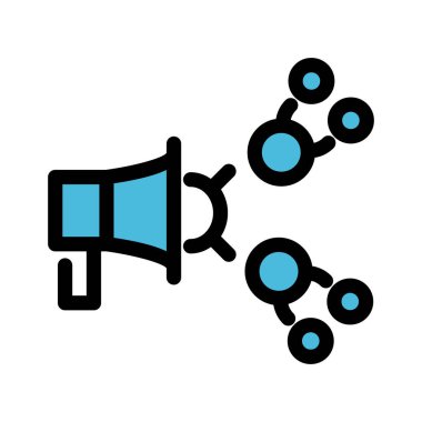 Kolayca değiştirebilen ya da düzenleyebilen duyuru vektör simgesi