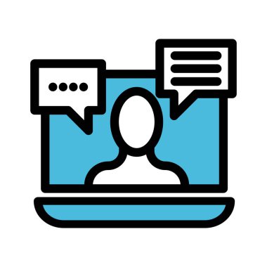 Konferans doldurma vektör simgesi kolayca değiştirebilir veya düzenleyebilir