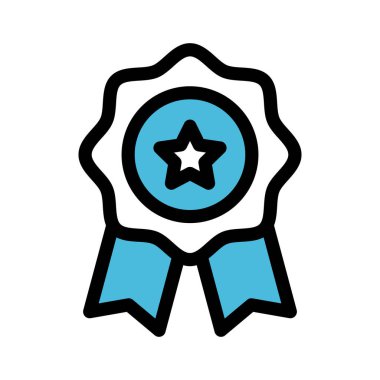 Kolayca düzenleyebilen ve düzenleyebilen rozet doldurma vektör simgesi