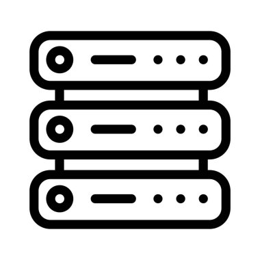 Veritabanı Satır Biçimi vektör simgesi Kolayca düzenleyebilen