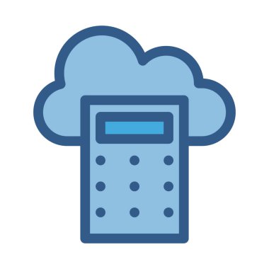 Kolayca değiştirebilen ya da düzenleyebilen Hesap Makinesi Doldurma Biçimi vektör simgesi