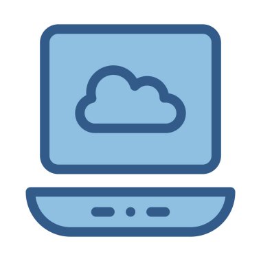 Bulut Sürücüsü Doldurma Biçimi vektör simgesi Kolayca değiştirilebilir veya düzenlenebilir