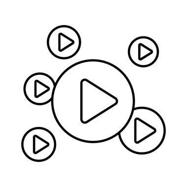 Kolayca değiştirebilen veya düzenleyebilen çizgi vektör simgesi