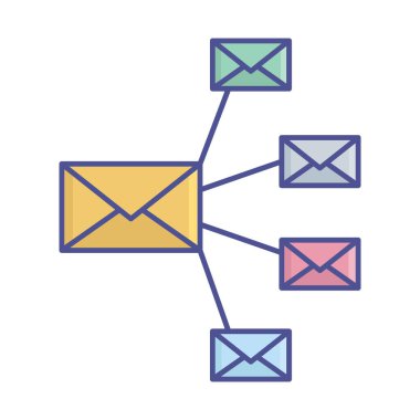 Kolayca düzenleyebilen ve değiştirebilen ağ pazarlama vektör simgesi doldur