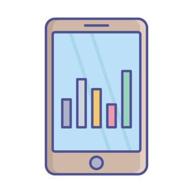 Veri analizi vektör simgesini kolaylıkla düzenleyebilen ya da değiştirebilen
