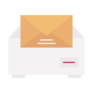 Kolayca değiştirebilen ya da düzenleyebilen Zarf Düz Vektör simgesi