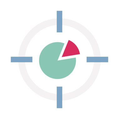 Kolayca değiştirebilen ya da düzenleyebilen Düz vektör simgesini hedefle