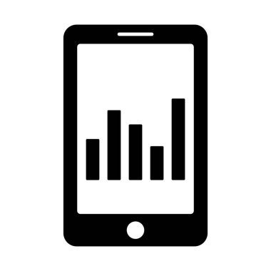 Veri analizi Glyph vektör simgesi kolayca değiştirilebilir veya düzenlenebilir