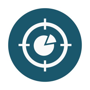 Hedef Glyph Arkaplan vektör simgesi kolayca düzenlenebilir ya da değiştirilebilir