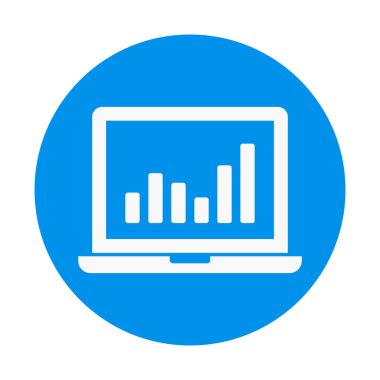 Kolayca düzenleyebilen veya düzenleyebilen İstatistiksel Glyph Arkaplan vektör simgesi