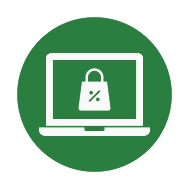 E ticaret Glyph Arkaplan vektör simgesi kolayca düzenleyebilir ya da değiştirebilir