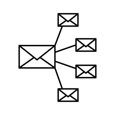 Kolayca düzenleyebilen ve düzenleyebilen ağ pazarlama satırı vektör simgesi