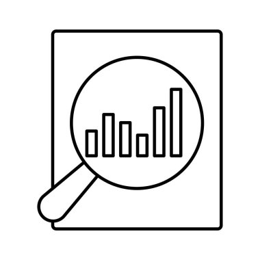 Kolayca düzenleyebilen ve düzenleyebilen Grafik Çizgisi vektör simgesi