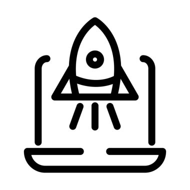 Kolayca istediğiniz gibi düzenleyebilen ve düzenleyebilen izole edilmiş Satır Vektörü simgesini başlat