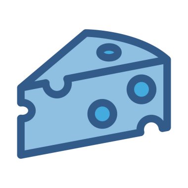 Peynir parçası Kolayca değiştirebilen veya düzenleyebilen vektör simgesini doldur