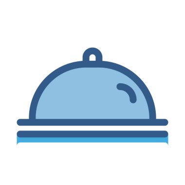 Şef Tabağı Kolayca değiştirebilen veya düzenleyebilen vektör simgesini doldur