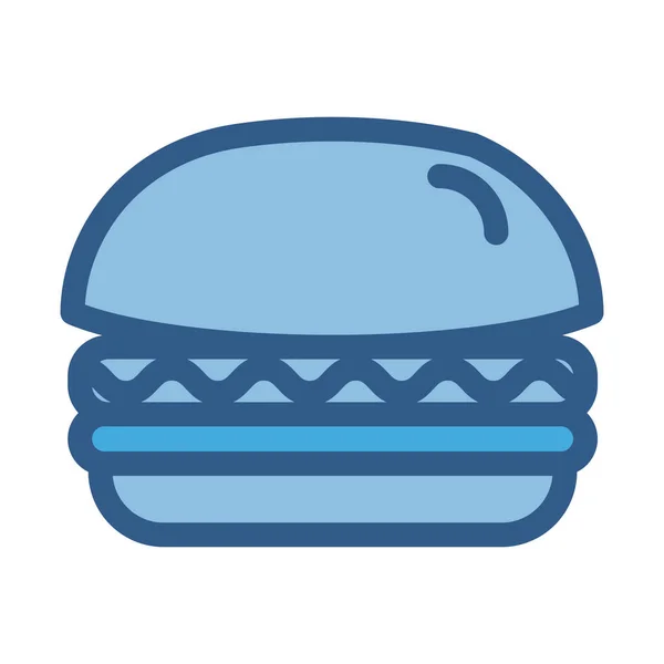 Burger Fill Vetor Ícone Que Pode Facilmente Modificar Editar — Vetor de Stock