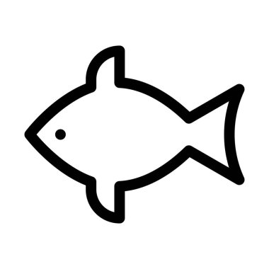 Kolayca düzenleyebilen ve düzenleyebilen Fish Line vektör simgesi