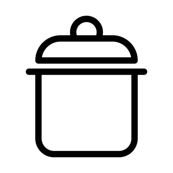 Cooker Line Vector Pictogram Dat Gemakkelijk Kan Wijzigen Bewerken — Stockvector